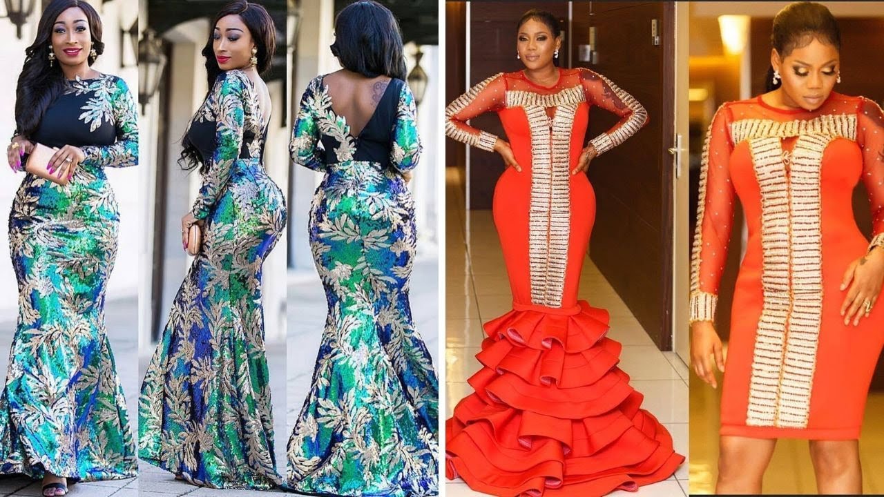 knee length dresses for ladies White Mermaid Wedding Dress Elegant African Lace Long Sleeves Bridal G   formalgowns