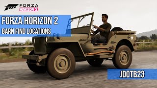 Forza Horizon 2 Barn Find Locations (Storage Hunter Achievement)