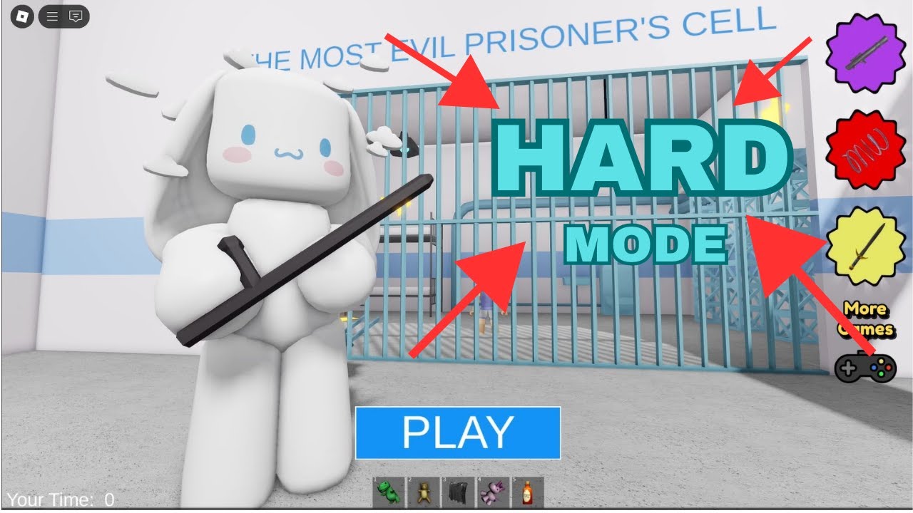 CLOUDY PRISON RUN OBBY, HARD MODE, FULL PLAYGAME