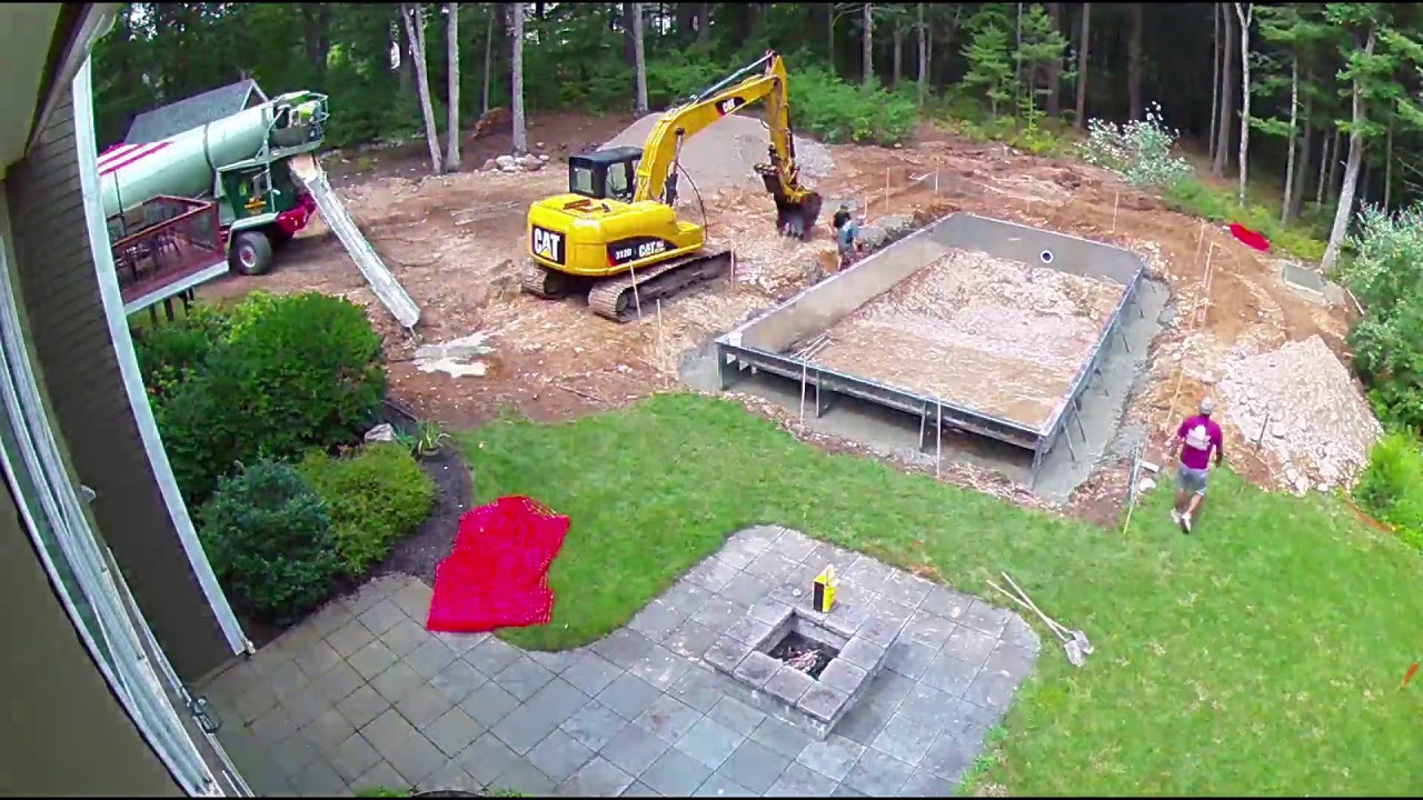Central Pools-Inground Rectangle Vinyl Pool Construction & Paver Patio- Framingham, MA