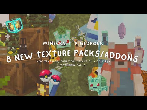 8 new TEXTURE PACKS and ADDONS📦 for Minecraft 1.19+ ‧₊˚. Bedrock and Pocket Edition