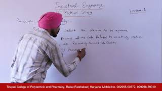 Industrial  Engineering; Method Study, Lecture 01 HD