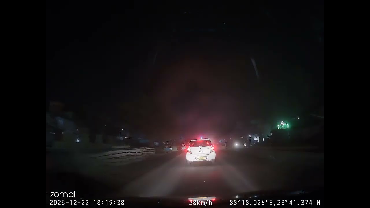 Evening Drive on NH12,  Following The Convoy Part-2 - Dash Cam