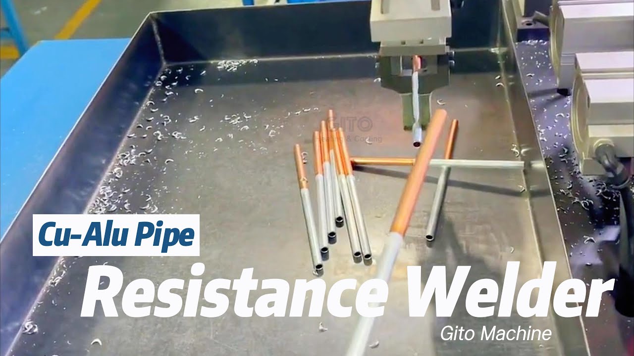 Refrigeration Auto Copper Aluminum Tube Resistance Welding Machine