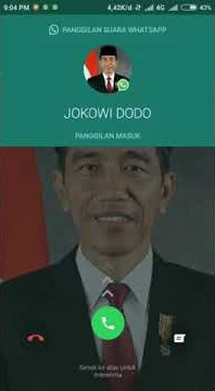 Panggilan whatsapp dari pak Jokowi Dodo 😁
