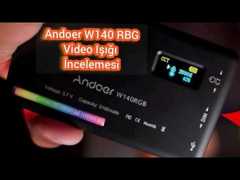 En Uygun Fiyatlı Video Işık İncelemesi(Andoer W140 RGB LED Video Çekim Dolgu Işığı )