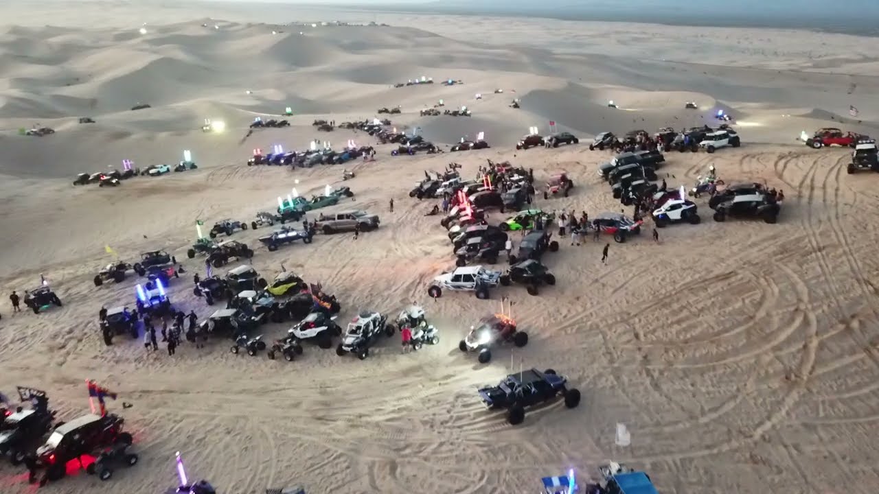 Drone shot of Sunset Hill in Glamis