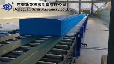 Horizontal automatic continuous sponge foaming plant for foaming shoes foam