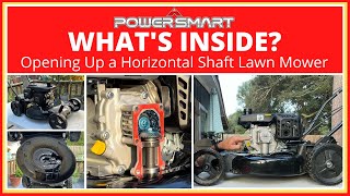 WHAT&#39;S INSIDE? Opening up a Horizontal Shaft Lawn Mower Engine | How Does It Work?