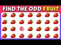 Find the ODD One Out - Fruits Edition 🫑🍑🍆| Easy, Medium, Hard | Lustre Quiz