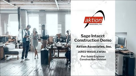 Sage Intacct Construction Demo