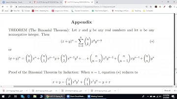 Discrete Mathematics - Pascal’s Formula and the Binomial Theorem