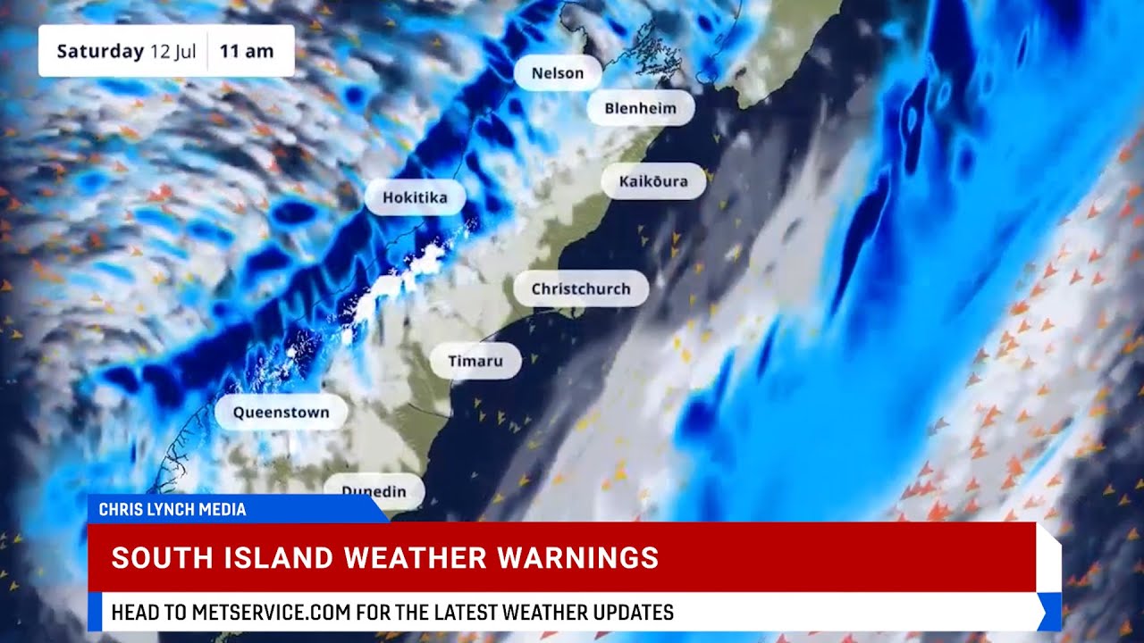 South Island Severe Weather Update