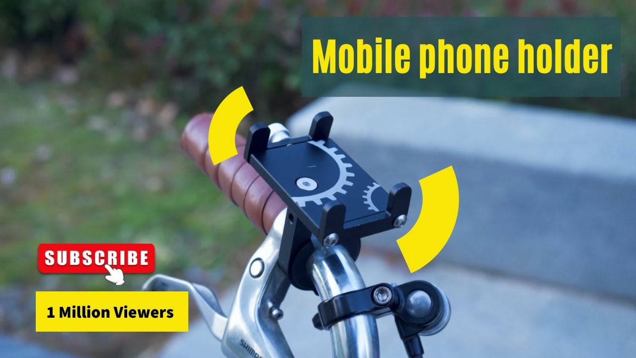 How to install a phone holder on your bike? YouTube