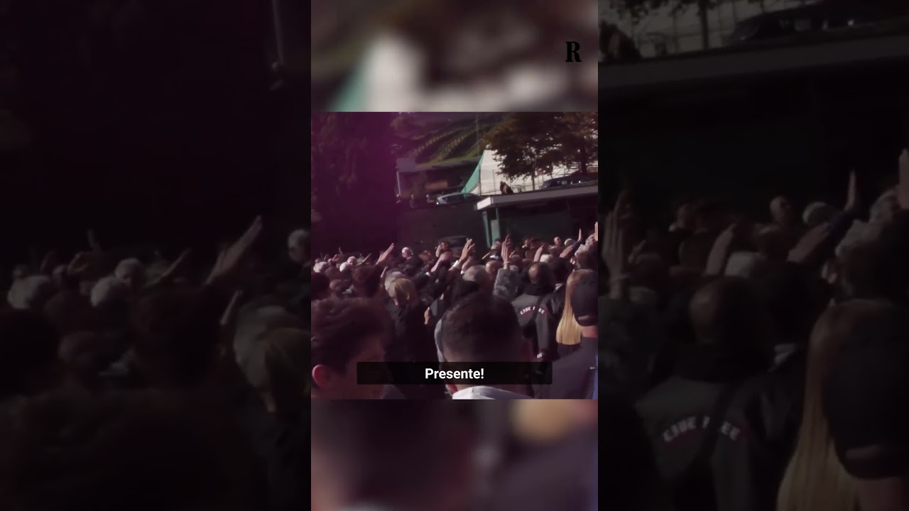 Saluti romani e 'Presente!' a Predappio per commemorare Mussolini e la Marcia su Roma