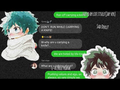 MHA/BnHa lyric prank[Bkdk]Hated by life itself(jap ver)
