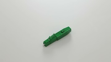 LC APC single mode plastic optical fiber connector detai display