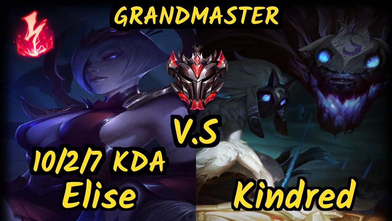 LDLC Djoko (ELISE) vs KINDRED - 10/2/7 KDA JUNGLE GAMEPLAY - EUW Ranked GRANDMASTER