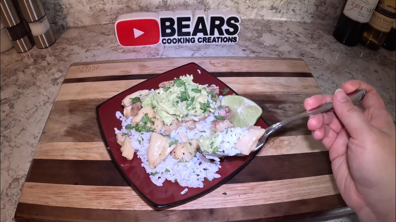 Honey Lime Chicken With Cilantro Lime Rice! Healthy & Delicious!