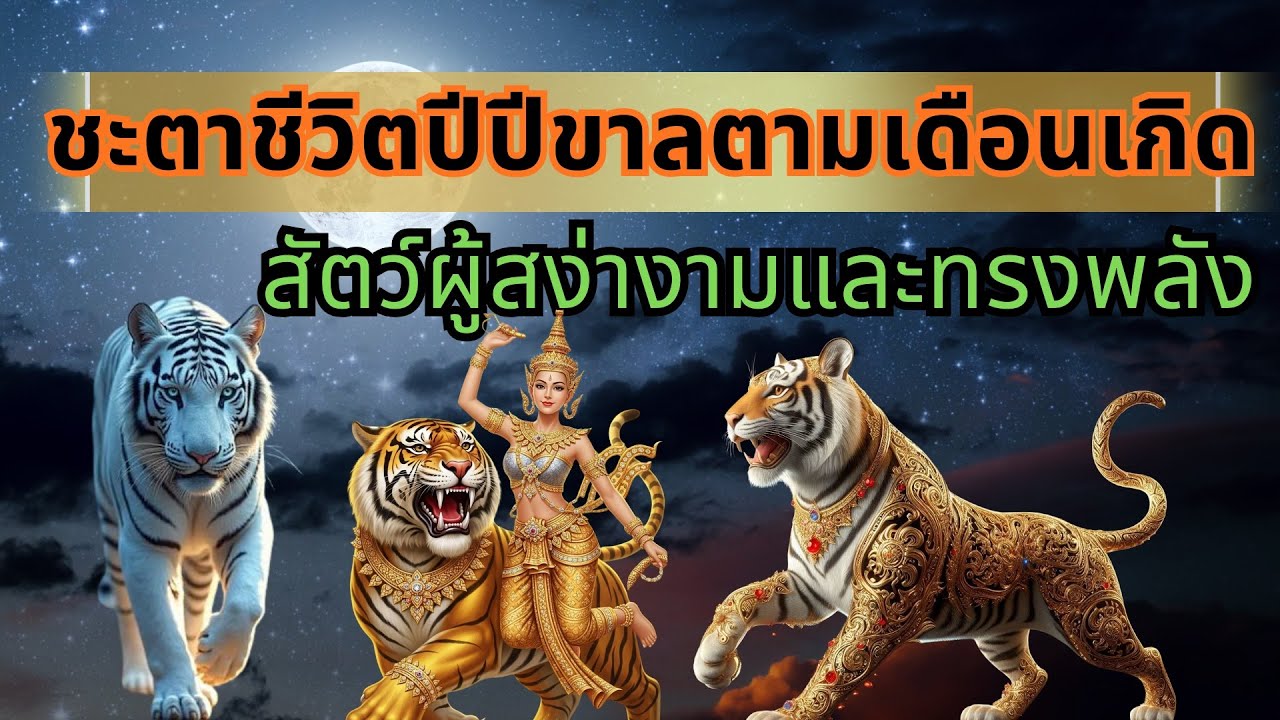 ปีขาล 12 เดือน : เผยลักษณะ เสือดาว เสือเหลือง เสือปลา เสือโคร่ง ครบทุกเดือน