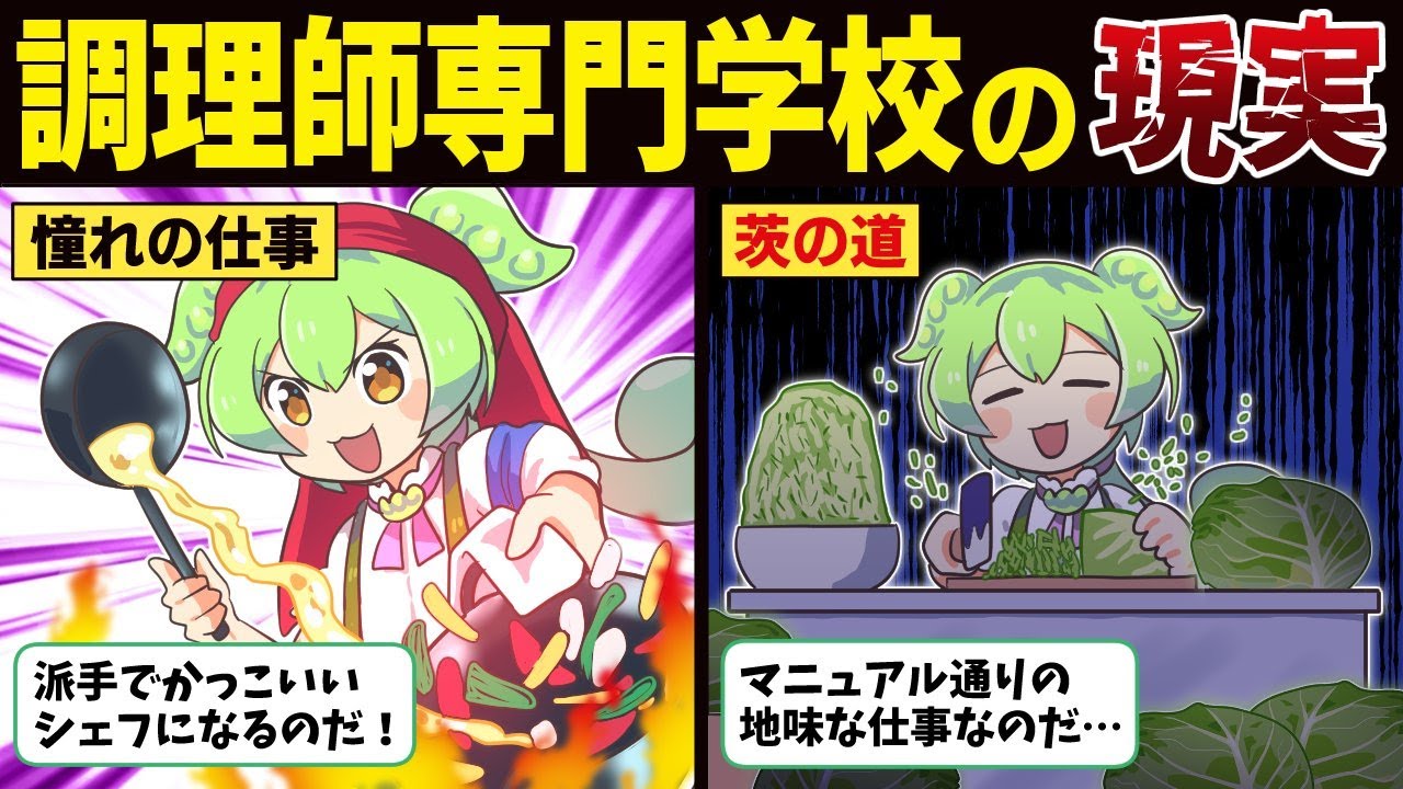 調理師専門学校に通ったずんだもんの末路【ずんだもん解説】