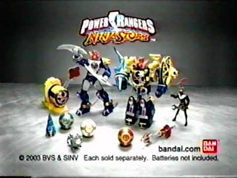 Power Rangers Ninja Storm Toy Commercial (2003)