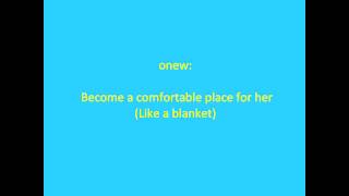 Shinee- One For Me With English Sub