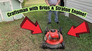 CRAFTSMAN Gas Push Mower, 21-inch , 140cc with Briggs and Stratton Engine!