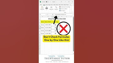 Stop Clicking! Instantly View All Excel Formulas with This Shortcut!  #excelshorts #excel