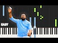 Moise Mbiye - Yesu Azali Awa | EASY PIANO TUTORIAL BY Extreme Midi