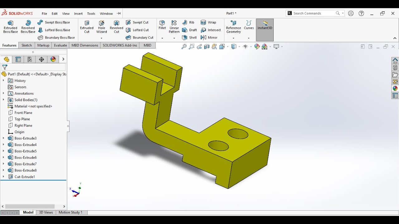 SOLIDWORK 3D ÇİZİM ÖRNEK - 15