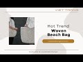 Viet trang handicraft  natural woven beach bag