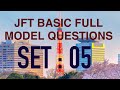 Jft basic complete model question with listening set 5 japan ssw jft jftbasic nepal jepang