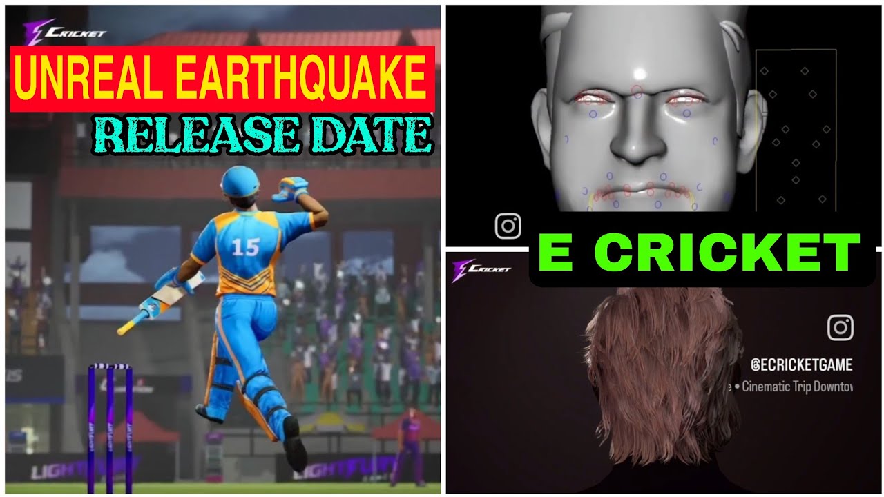 E cricket an UNREAL EARTHQUAKE//e cricket release date//first time unreal engine 6 on Mobile