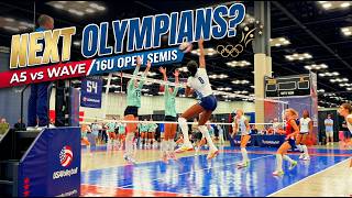 Future Olympic Team USA Volleyball Stars? | A5 vs Wave 16U Open Semifinal