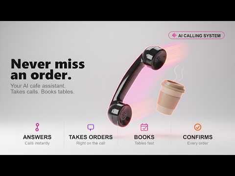 AI Cafe Management Assistant with inbound calling | Byteflow Basic