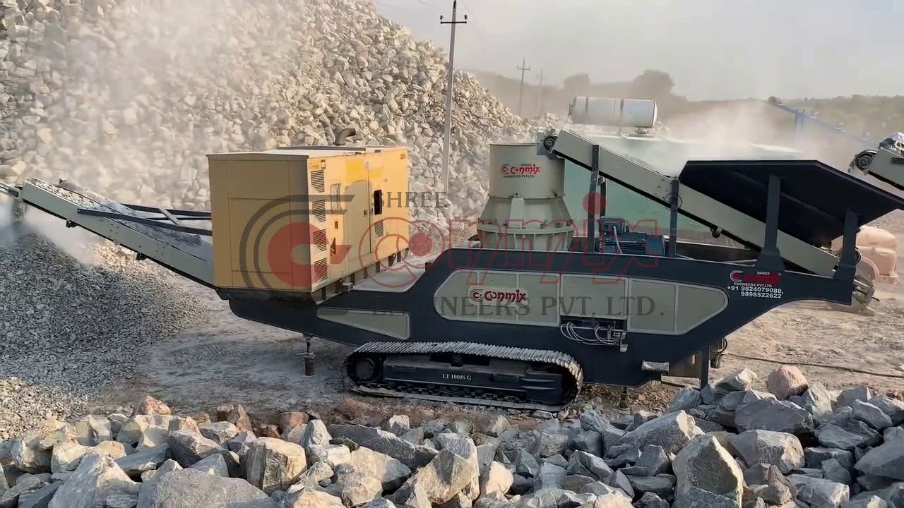 Track Mounted Mobile Cone Crushing Plant Conmix