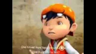 Boboiboy vs crazy cat (English)