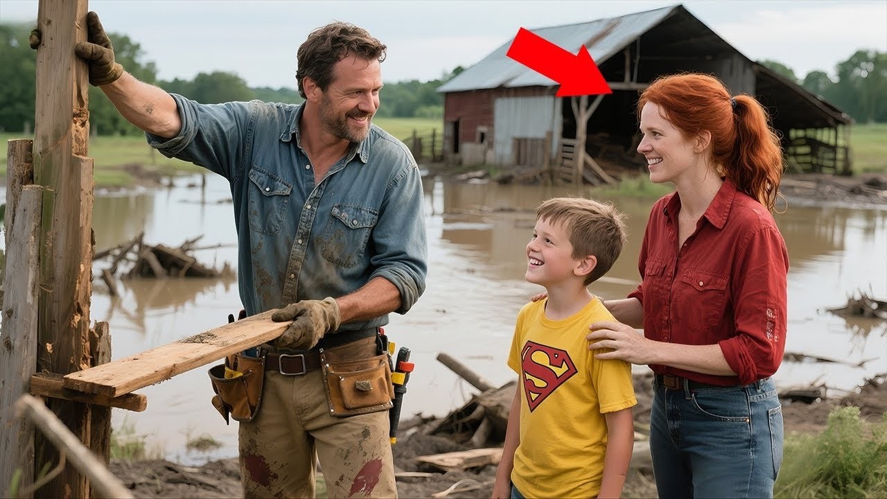 Struggling Single Dad Helps Woman Repair Storm Ravaged Farmhouse—She’s the Richest Farme