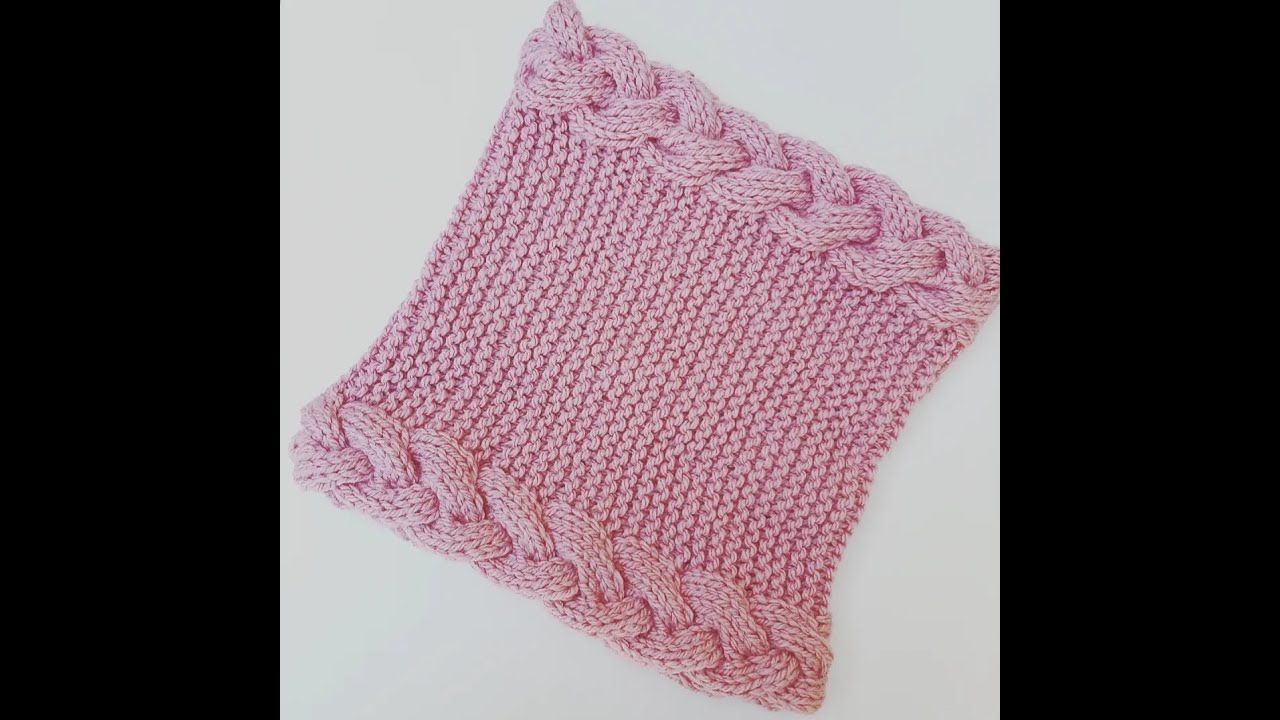 Scaldacollo treccia ai ferri / Knitted neck warmer / Bufanda serrada o cuello a dos agujas