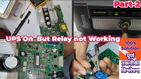 microtek 1115 e2+ ups on but relay not working no output.