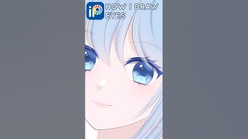 How I draw anime eyes in Ibis Paint X | アニメの目を描く#ibispaint #ibispaintx #hatsunemiku #fyp #art