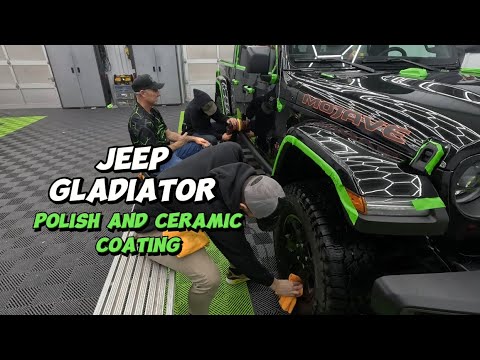 Jeep Gladiator Polish and Ceramic Coating - YouTube