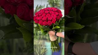 Bouquet Of 50 Roses🌹 دستهگل رز ۵۰ شاخه🌹 Id Instagram:bloomyflowershop