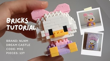 How to Build Daisy Duck NLNM Dream Castle M52 | 137 Pieces | Step by Step Building Block Tutorial