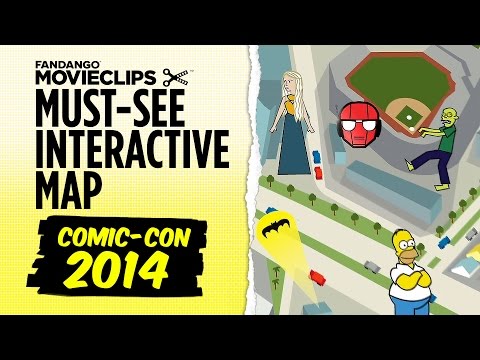 Comic-Con 2014 - Must See Interactive Event Map - HD