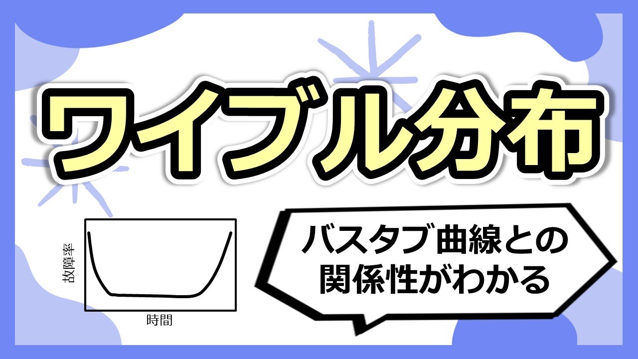ワイブル分布とバスタブ曲線の関係。形状パラメータが変化すると故障率の傾向が変化するのはなぜか？