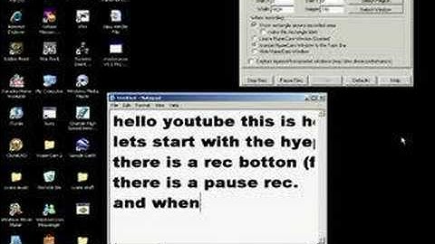 how to get hypercam 2 and make a video and upload it (part 2
