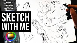 Sketch With Me | Drawing Freely, Quick vs. Academic, etc.