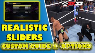 Realistic WWE 2K23: Tips for Best Sliders (AI V AI)